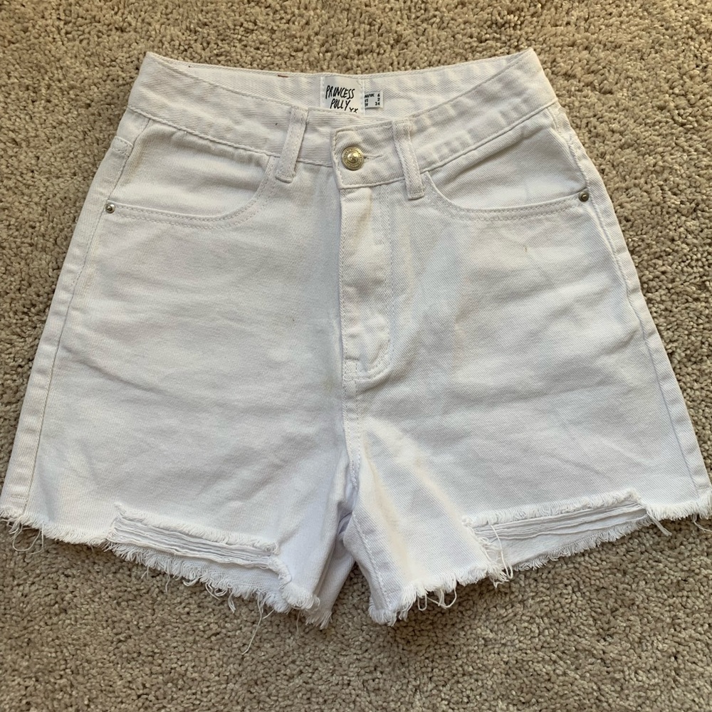 white princess polly shorts